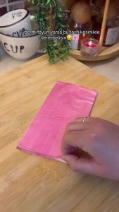 Ready-made puff pastry sheets softening on a kitchen counter.