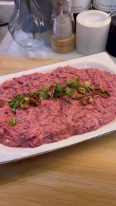 Serving a cold bowl of Turkish Pancar Tarator.